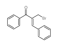 2-(bromomethyl)-1,3-diphenyl-prop-2-en-1-one结构式