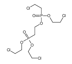 bis(2-chloroethyl) [2-[[(2-chloroethoxy)(2-chloroethyl)phosphinyl]oxy]ethyl]phosphonate Structure