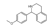 1-(4-甲氧基苯基)-1,2,3,4-四氢异喹啉结构式