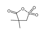 4,4-dimethyl-2,2-dioxooxathiolan-5-one Structure