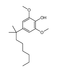 2,6-dimethoxy-4-(2-methyloctan-2-yl)phenol Structure