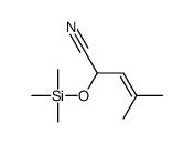 4-methyl-2-trimethylsilyloxypent-3-enenitrile结构式