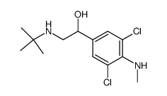 3,5-dichloro-4-methylamino-α-(N-tert-butylaminomethyl)-benzyl alcohol Structure