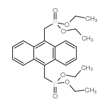 9,10-双(二乙基膦甲基)蒽结构式