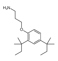 3-(2,4-二叔戊基苯氧基)丙胺结构式