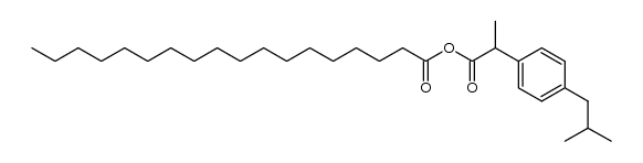 2-(4-isobutylphenyl)propanoic stearic anhydride Structure