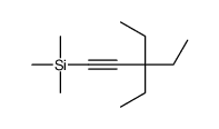 3,3-Diethyl-1-trimethylsilyl-1-pentyne结构式