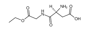 N-L-α-aspartyl-glycine ethyl ester结构式