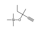 trimethyl(3-methylpent-1-yn-3-yloxy)silane结构式