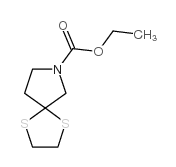 1,4-DITHIA-7-AZA-SPIRO[4.4]NONANE-7-CARBOXYLIC ACID ETHYL ESTER结构式