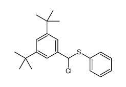 1,3-ditert-butyl-5-[chloro(phenylsulfanyl)methyl]benzene结构式