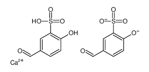 Bis(5-formyl-2-hydroxybenzenesulfonic acid)calcium salt Structure