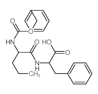 3-phenyl-2-(2-phenylmethoxycarbonylaminopentanoylamino)propanoic acid结构式
