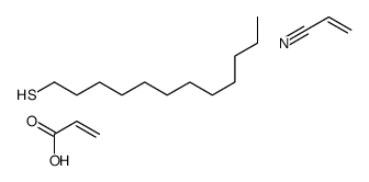 dodecane-1-thiol,prop-2-enenitrile,prop-2-enoic acid Structure