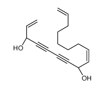 1,9,16-Heptadecatriene-4,6-diyne-3,8-diol结构式
