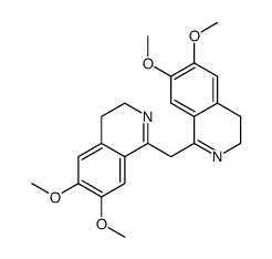 1-[(6,7-dimethoxy-3,4-dihydroisoquinolin-1-yl)methyl]-6,7-dimethoxy-3,4-dihydroisoquinoline结构式