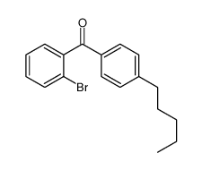 2-BROMO-4'-N-PENTYLBENZOPHENONE Structure