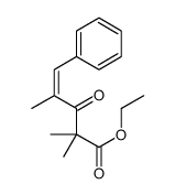 ethyl 2,2,4-trimethyl-3-oxo-5-phenylpent-4-enoate结构式