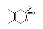4,5-dimethyl-3,6-dihydrooxathiine 2,2-dioxide结构式