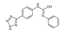 1-phenyl-3-[4-(2H-tetrazol-5-yl)phenyl]urea结构式