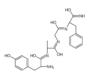tyrosyl alanyl-glycyl-phenylalaninamide结构式