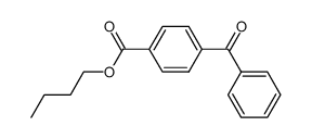 n-butyl-p-benzoylbenzoate Structure