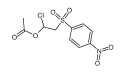 1-acetoxy-1-chloro-2-(4-nitro-benzenesulfonyl)-ethane结构式