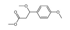 methyl 3-methoxy-3-(p-methoxyphenyl)propionate结构式