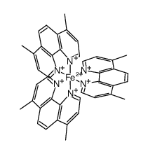 Fe(4,7-dimethyl-1,10-phenanthroline)3(2+) Structure