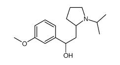 1-(3-methoxyphenyl)-2-(1-propan-2-ylpyrrolidin-2-yl)ethanol Structure