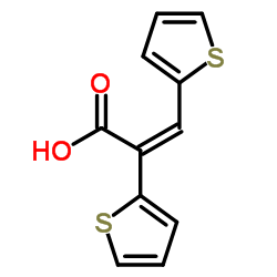 2,3-Di(2-thienyl)acrylic acid Structure
