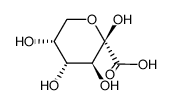 β-D-arabino-hex-2-ulopyranosonic acid结构式