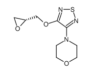 4-{4-[(2R)-oxiran-2-ylmethoxy]-1,2,5-thiadiazol-3-yl}morpholine Structure