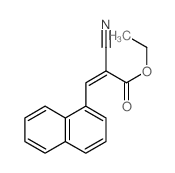 2-氰基-3-(1-萘基)丙烯酸乙酯结构式