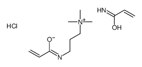 N,N,N-三甲基-3-[(1-氧代-2-丙烯基)氨基]-丙基氯化铵与丙烯酰胺的聚合物结构式