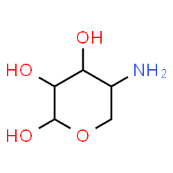 beta-D-Ribopyranose, 4-amino-4-deoxy- (9CI)结构式
