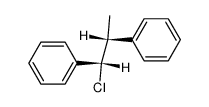 (1RS,2SR)-1-chloro-1,2-diphenyl-propane Structure