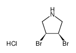 cis-3,4-dibromopyrrolidine hydrochloride结构式