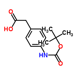 BOC-(4-氨基苯基)乙酸结构式