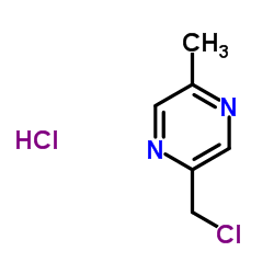 2-氯甲基-5-甲基吡嗪结构式