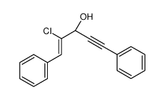 (3R)-2-chloro-1,5-diphenylpent-1-en-4-yn-3-ol结构式
