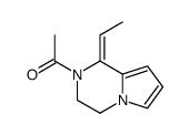 Pyrrolo[1,2-a]pyrazine, 2-acetyl-1-ethylidene-1,2,3,4-tetrahydro- (9CI) Structure