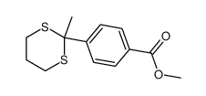 methyl 4-(2-methyl-1,3-dithian-2-yl)benzoate结构式