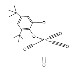 {Mn(CO)4(3,5-di-tert-butyl-1,2-semiquinone radical anion)}结构式