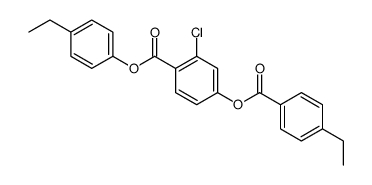 (4-ethylphenyl) 2-chloro-4-(4-ethylbenzoyl)oxybenzoate结构式