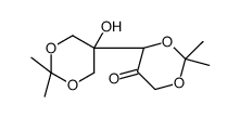 (4S)-4-(5-hydroxy-2,2-dimethyl-1,3-dioxan-5-yl)-2,2-dimethyl-1,3-dioxan-5-one结构式