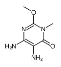 5,6-diamino-2-methoxy-3-methylpyrimidin-4-one structure