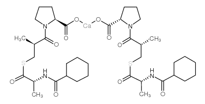 Calcium (S)-1-((S)-3-(((R)-2-(cyclohexanecarboxamido)propanoyl)thio)-2-methylpropanoyl)pyrrolidine-2-carboxylate Structure