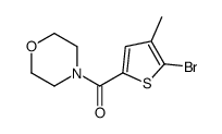 (5-bromo-4-methylthiophen-2-yl)-morpholin-4-ylmethanone结构式