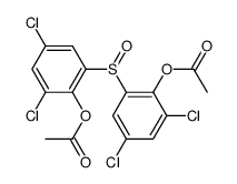 bis-(2-acetoxy-3,5-dichloro-phenyl)-sulfoxide结构式